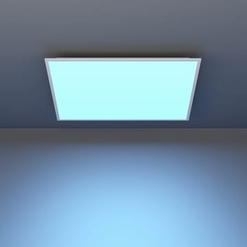 Taklampe Moradillo - Hvit, 595x595 mm - Belysning - Innendørsbelysning & Lamper - Soveromslampe - Taklampa sovrum
