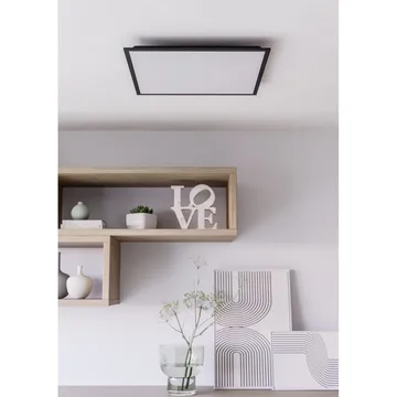 Taklampe Moradillo - Sort, 595x595 mm - Belysning - Innendørsbelysning & Lamper - Soveromslampe - Taklampa sovrum