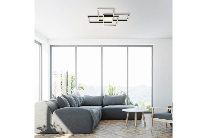 Taklampe Q-Asmin - 80x6x80 cm - Belysning - Innendørsbelysning & Lamper - Soveromslampe - Taklampa sovrum