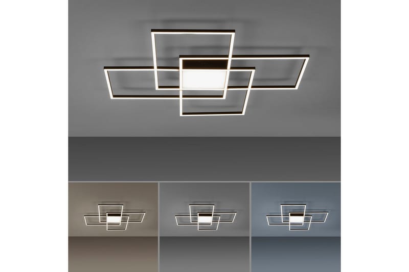 Taklampe Q-Asmin - 80x6x80 cm - Belysning - Innendørsbelysning & Lamper - Soveromslampe - Taklampa sovrum