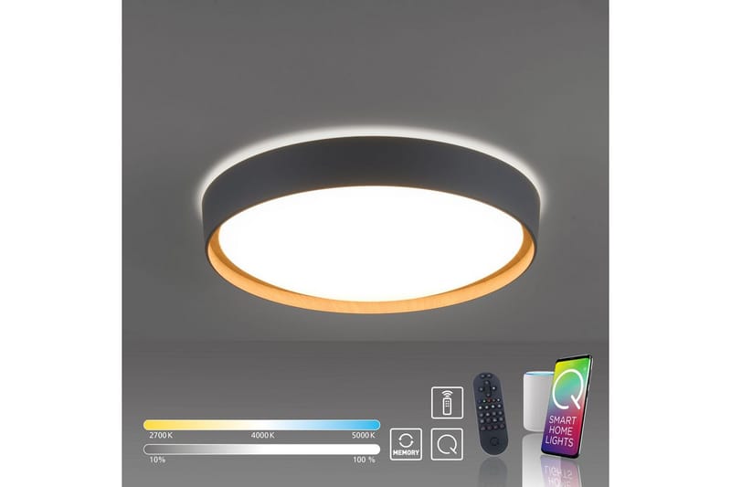 Taklampe Q-Emilia - 50x12x50 cm - Belysning - Innendørsbelysning & Lamper - Soveromslampe - Taklampa sovrum