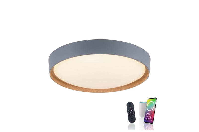 Taklampe Q-Emilia - 50x12x50 cm - Belysning - Innendørsbelysning & Lamper - Soveromslampe - Taklampa sovrum