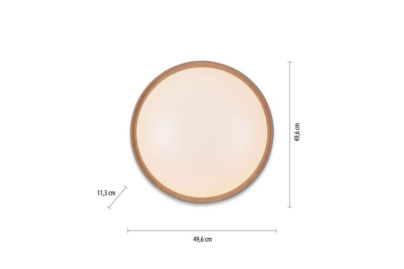 Taklampe Q-Emilia - 50x12x50 cm - Belysning - Innendørsbelysning & Lamper - Soveromslampe - Taklampa sovrum