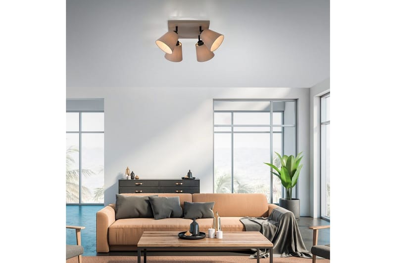 Taklampe Riala - 59x25,5x59 cm - Belysning - Innendørsbelysning & Lamper - Soveromslampe - Taklampa sovrum