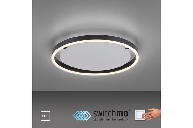 Taklampe Ritus - 39,3x5,3x39,3 cm, Antrasitt - Belysning - Innendørsbelysning & Lamper - Soveromslampe - Taklampa sovrum