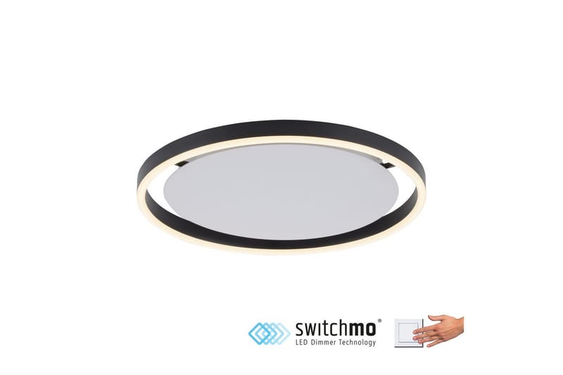 Taklampe Ritus - 39,3x5,3x39,3 cm, Antrasitt - Belysning - Innendørsbelysning & Lamper - Soveromslampe - Taklampa sovrum