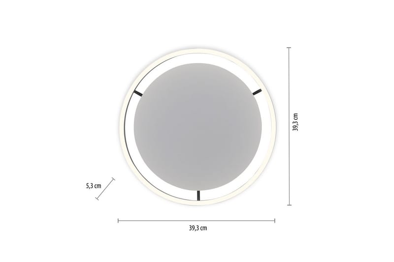 Taklampe Ritus - 39,3x5,3x39,3 cm, Antrasitt - Belysning - Innendørsbelysning & Lamper - Soveromslampe - Taklampa sovrum