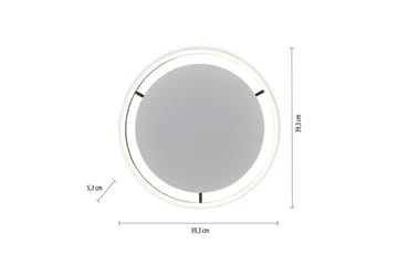 Taklampe Ritus - 39,3x5,3x39,3 cm, Antrasitt - Belysning - Innendørsbelysning & Lamper - Soveromslampe - Taklampa sovrum