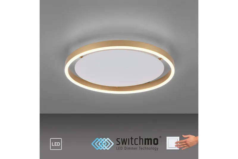 Taklampe Ritus - 39,3x5,3x39,3 cm, Messing Matt - Belysning - Innendørsbelysning & Lamper - Soveromslampe - Taklampa sovrum