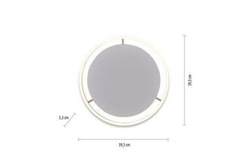 Taklampe Ritus - 39,3x5,3x39,3 cm, Messing Matt - Belysning - Innendørsbelysning & Lamper - Soveromslampe - Taklampa sovrum