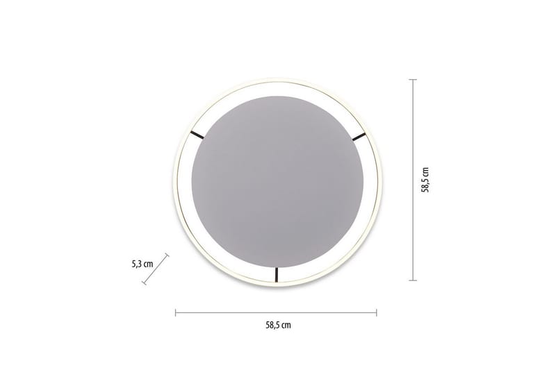 Taklampe Ritus - 58,5x5,3x58,5 cm, Antrasitt - Belysning - Innendørsbelysning & Lamper - Soveromslampe - Taklampa sovrum