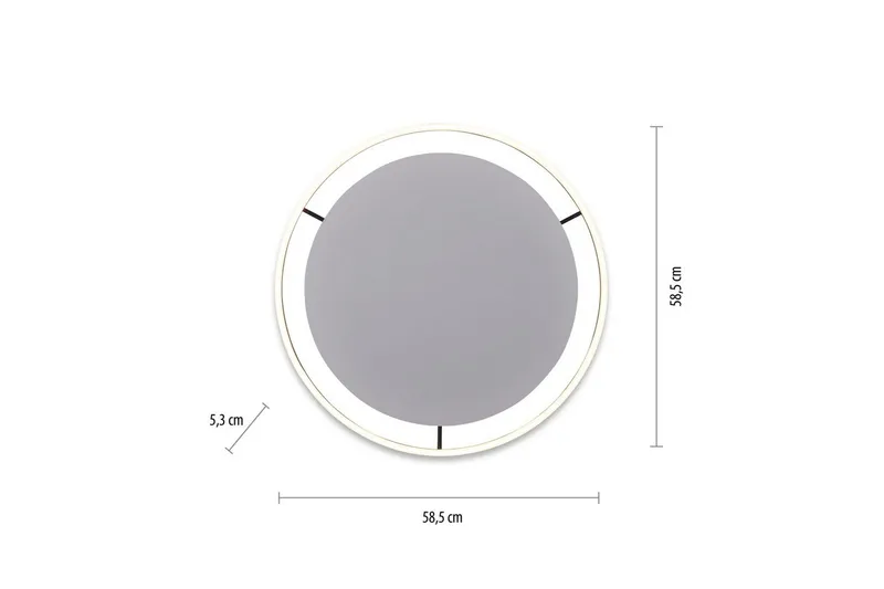 Taklampe Ritus - 58,5x5,3x58,5 cm, Antrasitt - Belysning - Innendørsbelysning & Lamper - Soveromslampe - Taklampa sovrum