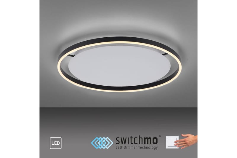 Taklampe Ritus - 58,5x5,3x58,5 cm, Antrasitt - Belysning - Innendørsbelysning & Lamper - Soveromslampe - Taklampa sovrum