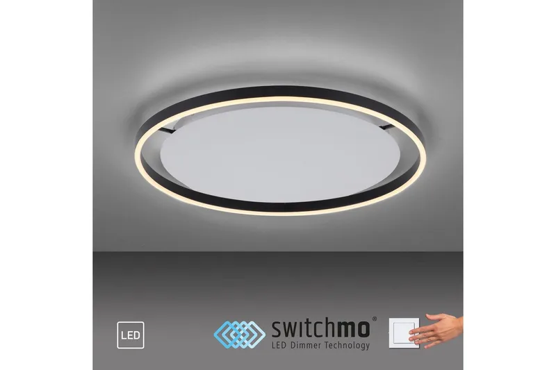 Taklampe Ritus - 58,5x5,3x58,5 cm, Antrasitt - Belysning - Innendørsbelysning & Lamper - Soveromslampe - Taklampa sovrum