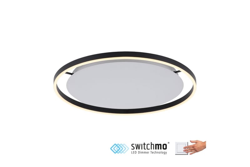 Taklampe Ritus - 58,5x5,3x58,5 cm, Antrasitt - Belysning - Innendørsbelysning & Lamper - Soveromslampe - Taklampa sovrum