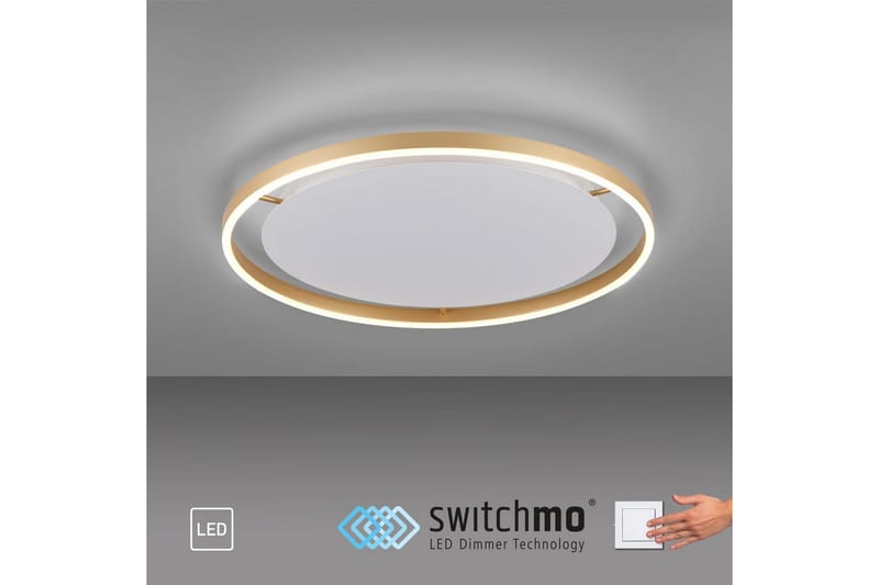 Taklampe Ritus - 58,5x5,3x58,5 cm, Messing Matt - Belysning - Innendørsbelysning & Lamper - Soveromslampe - Taklampa sovrum
