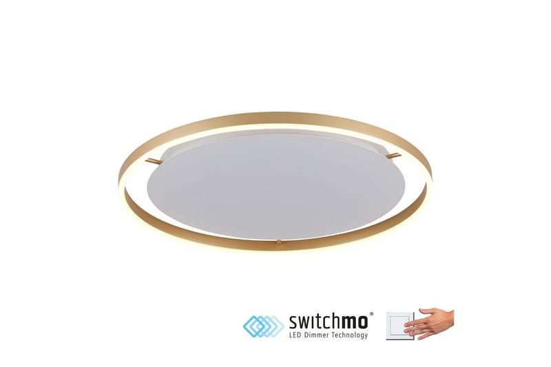 Taklampe Ritus - 58,5x5,3x58,5 cm, Messing Matt - Belysning - Innendørsbelysning & Lamper - Soveromslampe - Taklampa sovrum