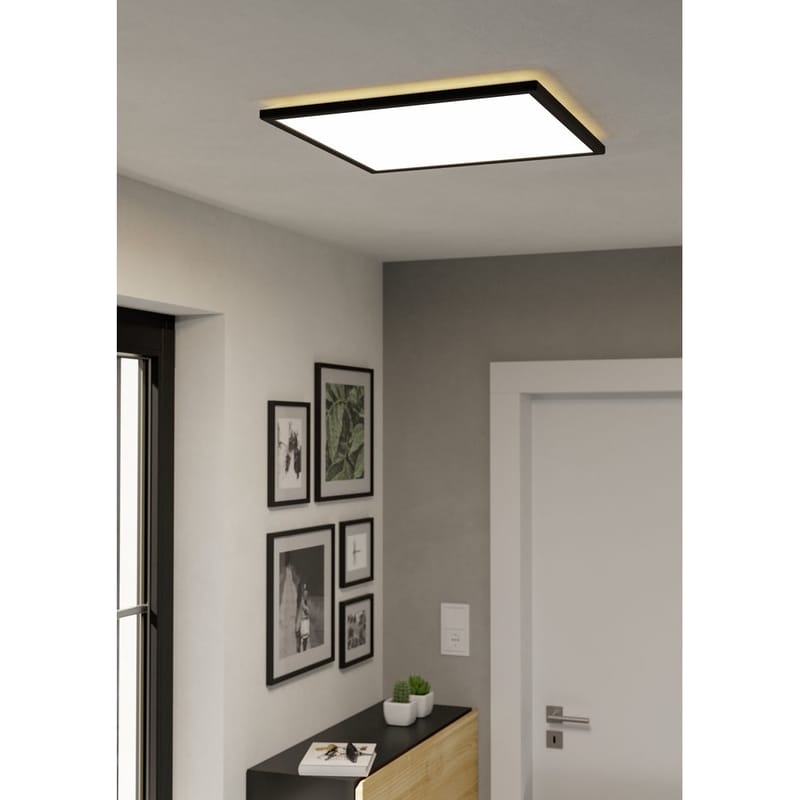 Taklampe Rovito - Sort, 500x500 mm - Belysning - Innendørsbelysning & Lamper - Soveromslampe - Taklampa sovrum