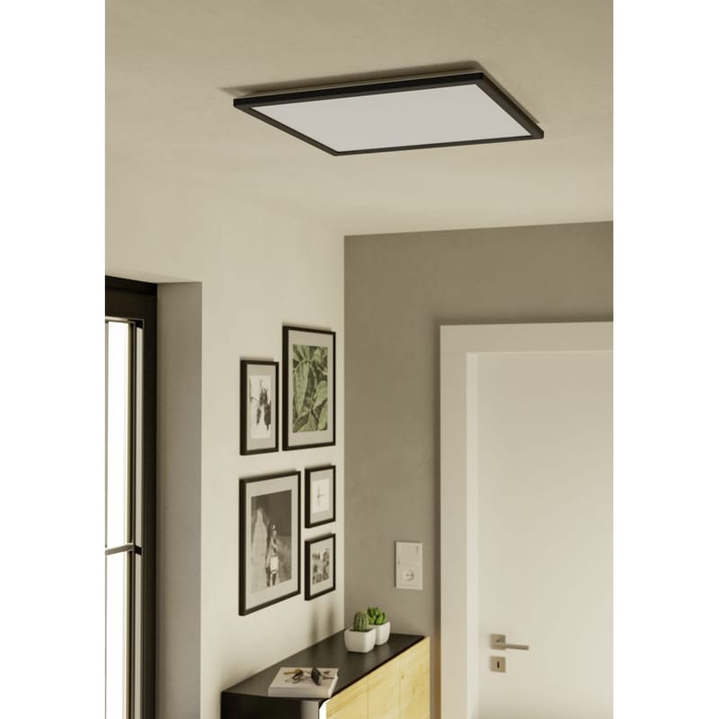 Taklampe Rovito - Sort, 500x500 mm - Belysning - Innendørsbelysning & Lamper - Soveromslampe - Taklampa sovrum