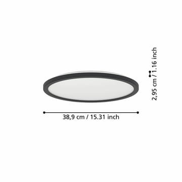 Taklampe Rovito Svart - 38,9 cm - Belysning - Innendørsbelysning & Lamper - Soveromslampe - Taklampa sovrum