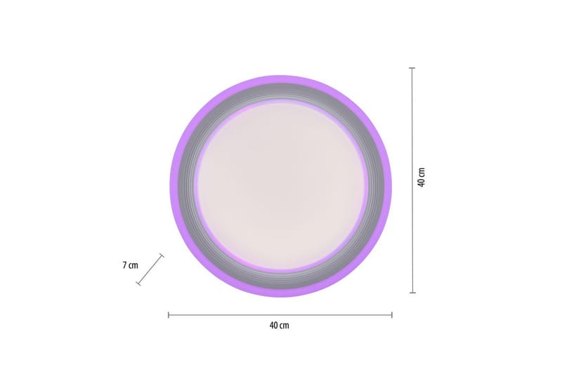 Taklampe Spheric - 40x8,5x40 cm - Belysning - Innendørsbelysning & Lamper - Soveromslampe - Taklampa sovrum