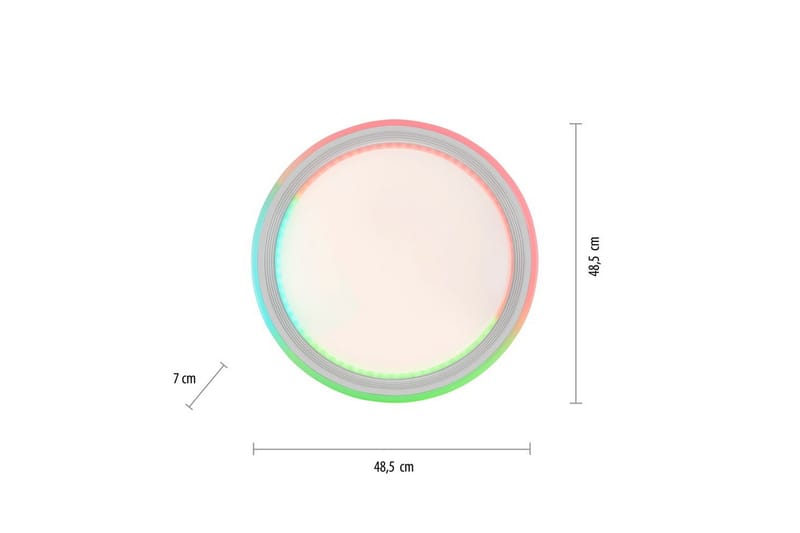 Taklampe Spheric - 48,5x8,5x48,5 cm - Belysning - Innendørsbelysning & Lamper - Soveromslampe - Taklampa sovrum