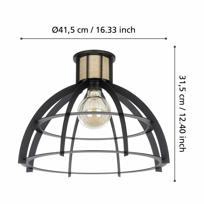 Taklampe Stillington - Svart/Finer - Belysning - Innendørsbelysning & Lamper - Soveromslampe - Taklampa sovrum