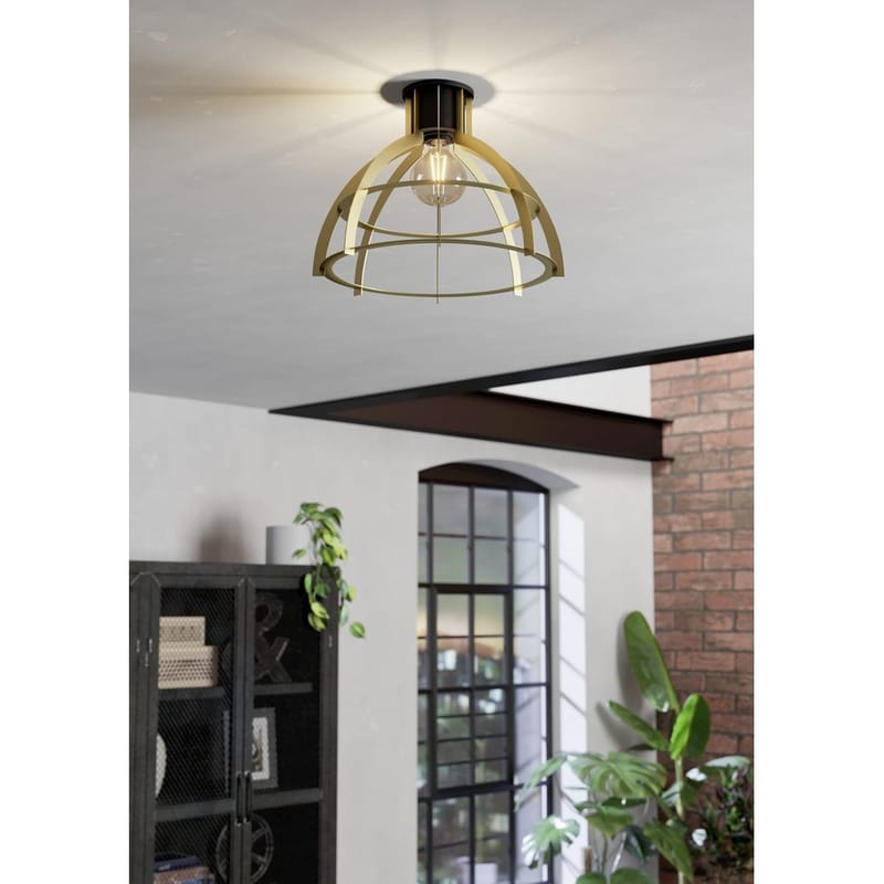 Taklampe Stillington - Svart/Gull - Belysning - Innendørsbelysning & Lamper - Soveromslampe - Taklampa sovrum