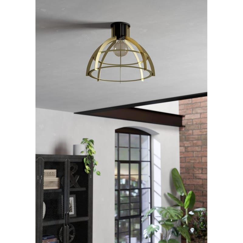 Taklampe Stillington - Svart/Gull - Belysning - Innendørsbelysning & Lamper - Soveromslampe - Taklampa sovrum