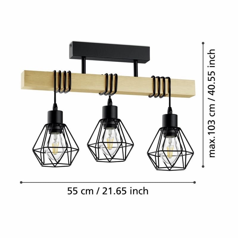 Taklampe Townshend - 20 cm - Belysning - Innendørsbelysning & Lamper - Soveromslampe - Taklampa sovrum