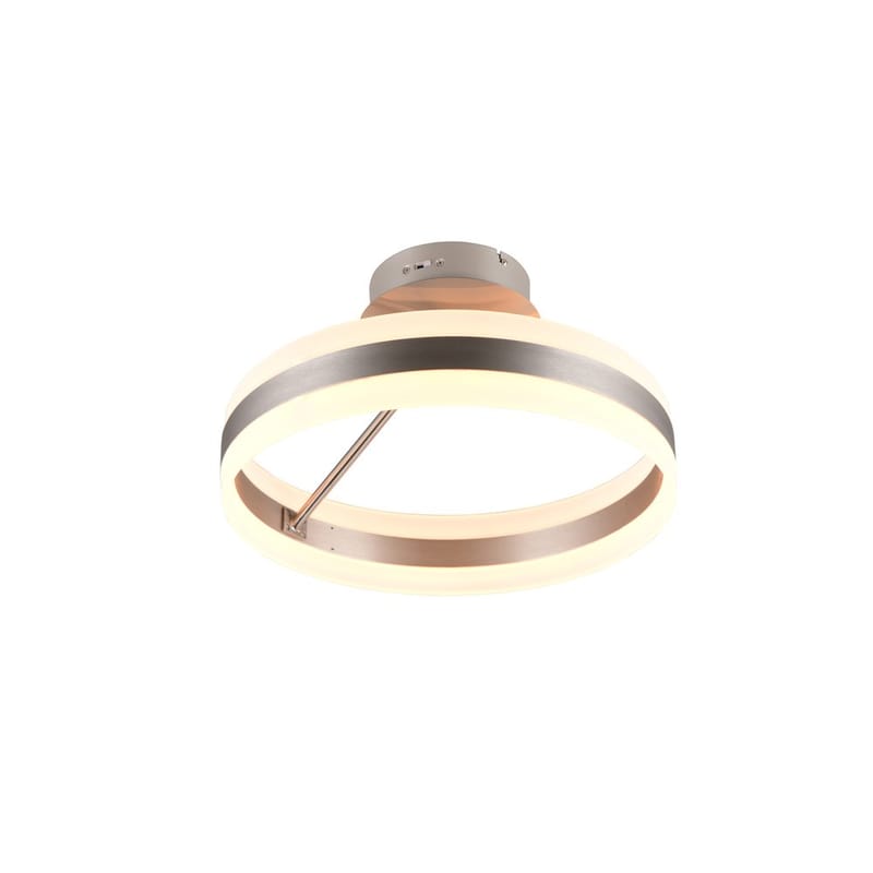 Taklampe TRIO Dios, Børstet stål