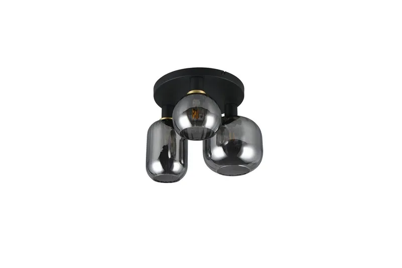 Taklampe TRIO Diva Matt svart/krom - Matt svart/krom - Belysning - Innendørsbelysning & Lamper - Soveromslampe - Taklampa sovrum