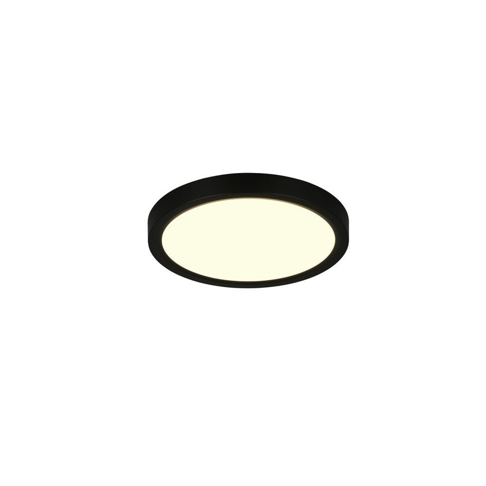 Taklampe TRIO Draco - 23 cm, mattsvart