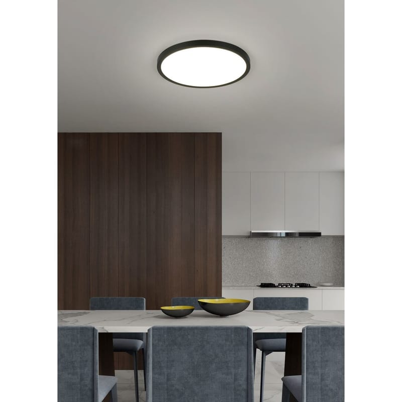 Taklampe TRIO Draco - 40 cm, Matt svart - Belysning - Innendørsbelysning & Lamper - Soveromslampe - Taklampa sovrum