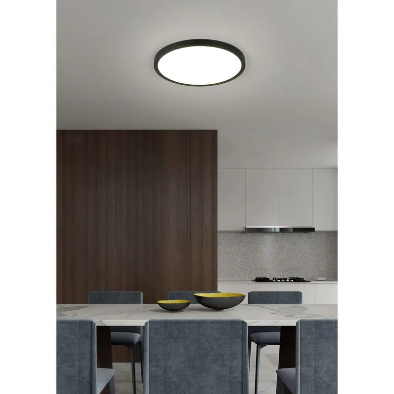 Taklampe TRIO Draco - 40 cm, Matt svart - Belysning - Innendørsbelysning & Lamper - Soveromslampe - Taklampa sovrum