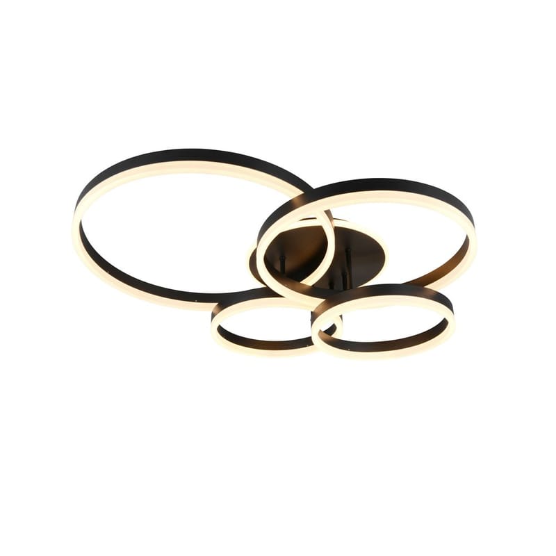 Taklampe TRIO Drake - Matt svart - Belysning - Innendørsbelysning & Lamper - Soveromslampe - Taklampa sovrum