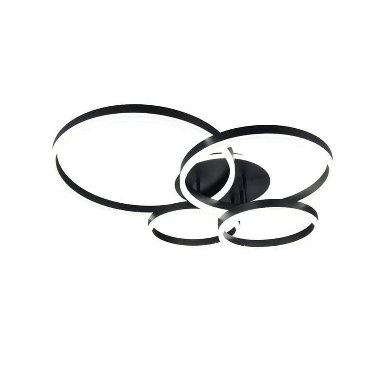 Taklampe TRIO Drake - Matt svart - Belysning - Innendørsbelysning & Lamper - Soveromslampe - Taklampa sovrum