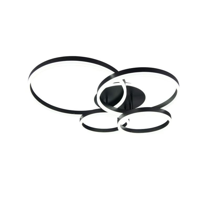 Taklampe TRIO Drake - Matt svart - Belysning - Innendørsbelysning & Lamper - Soveromslampe - Taklampa sovrum