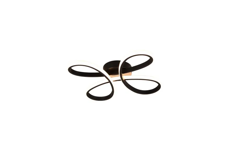 Taklampe TRIO Fly 40 cm, Matt svart - 40 cm, Matt svart - Belysning - Innendørsbelysning & Lamper - Soveromslampe - Taklampa sovrum