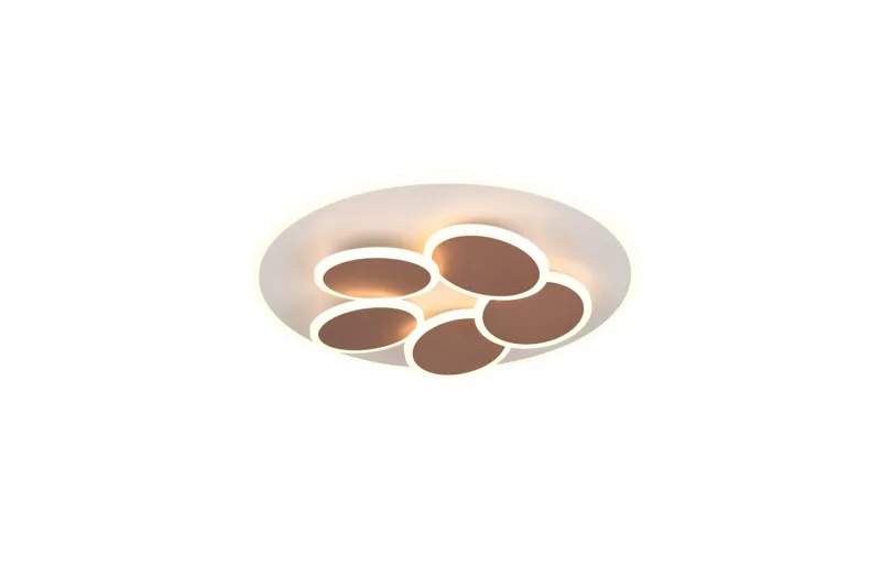 Taklampe TRIO Mandala Varm grå/kaffebrun - Varm grå/kaffebrun - Belysning - Innendørsbelysning & Lamper - Soveromslampe - Taklampa sovrum