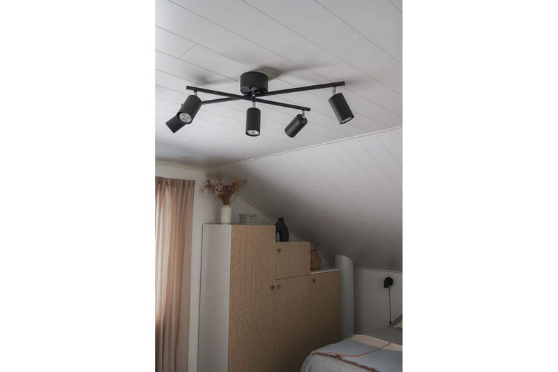 Taklampe TRIO Marlina Matt svart - Matt svart - Belysning - Innendørsbelysning & Lamper - Soveromslampe - Taklampa sovrum