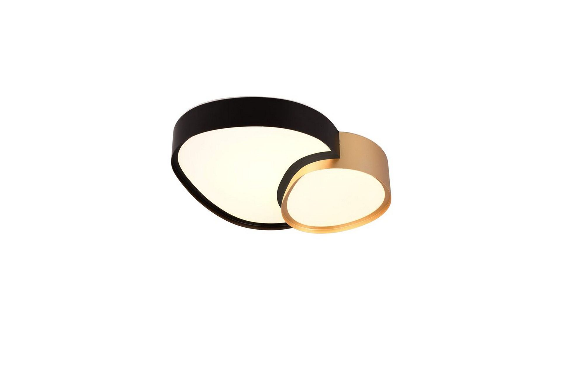 Taklampe TRIO Rise 43 cm, Svart/gull - 43 cm, Svart/gull