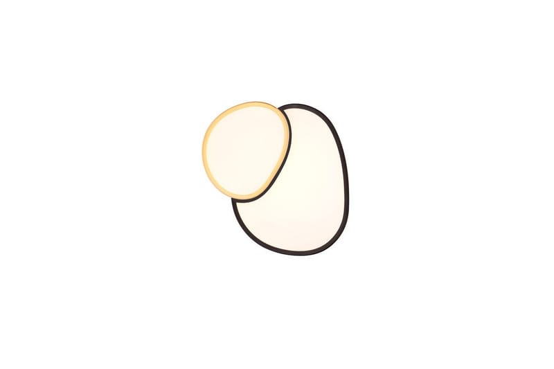 Taklampe TRIO Rise 43 cm, Svart/gull - 43 cm, Svart/gull - Belysning - Innendørsbelysning & Lamper - Soveromslampe - Taklampa sovrum