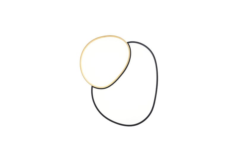 Taklampe TRIO Rise 77 cm, Svart/gull - 77 cm, Svart/gull - Belysning - Innendørsbelysning & Lamper - Soveromslampe - Taklampa sovrum