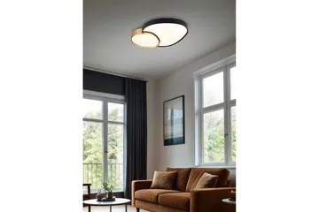 Taklampe TRIO Rise 77 cm, Svart/gull - 77 cm, Svart/gull - Belysning - Innendørsbelysning & Lamper - Soveromslampe - Taklampa sovrum