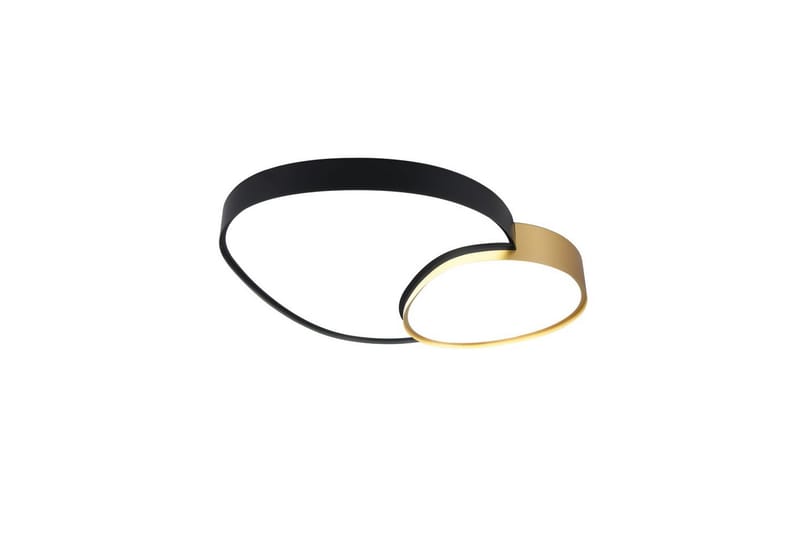 Taklampe TRIO Rise 77 cm, Svart/gull - 77 cm, Svart/gull - Belysning - Innendørsbelysning & Lamper - Soveromslampe - Taklampa sovrum