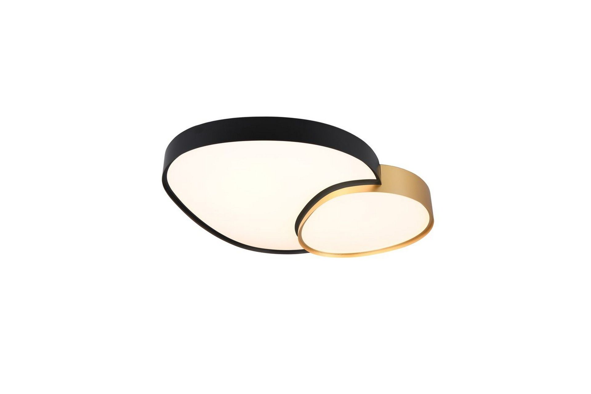 Taklampe TRIO Rise 77 cm, Svart/gull - 77 cm, Svart/gull