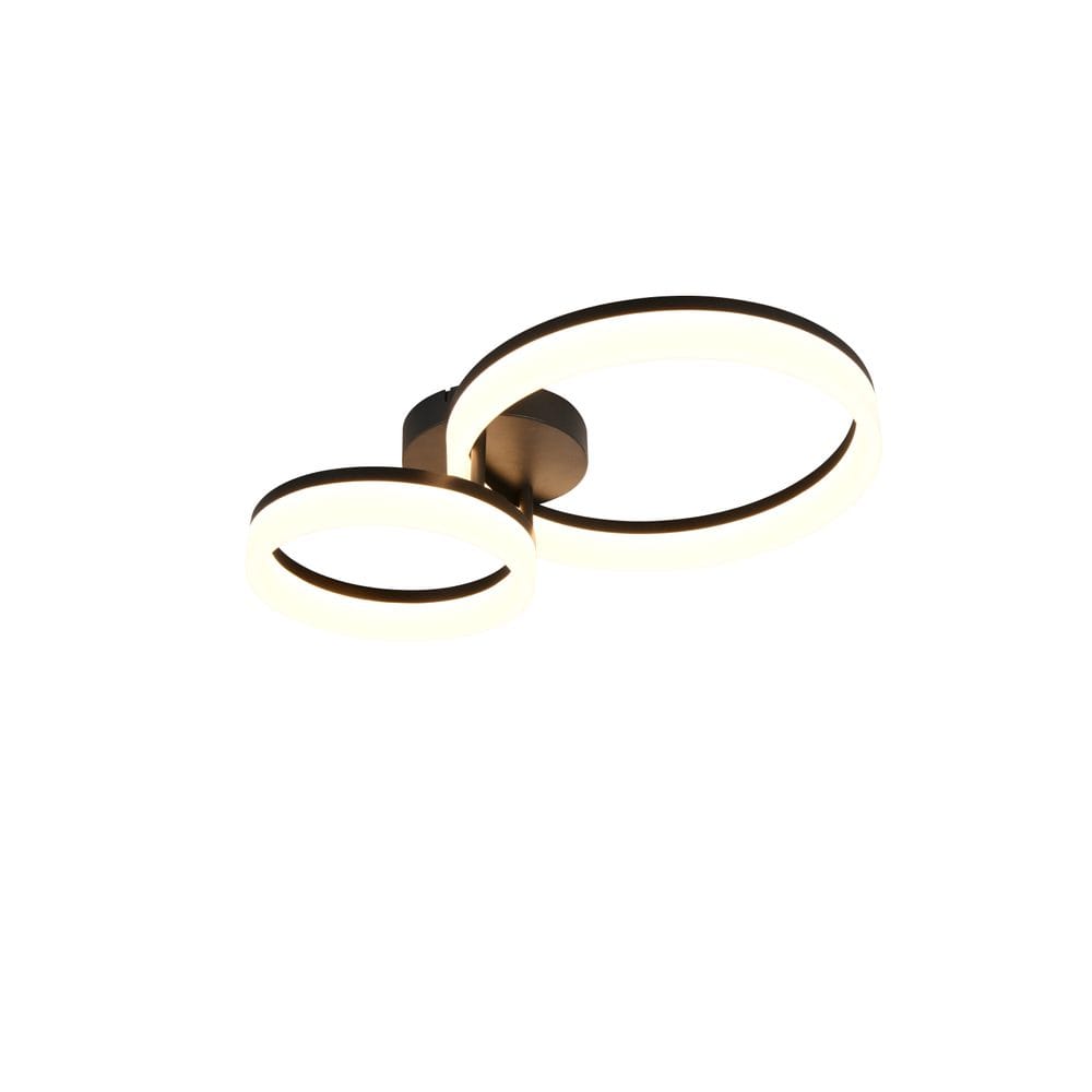 Taklampe TRIO Scope - 2 lamper, Matt svart