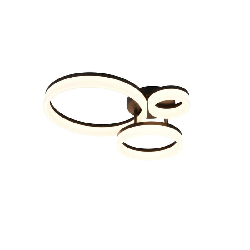 Taklampe TRIO Scope - 3 lamper, Matt svart - Belysning - Innendørsbelysning & Lamper - Soveromslampe - Taklampa sovrum