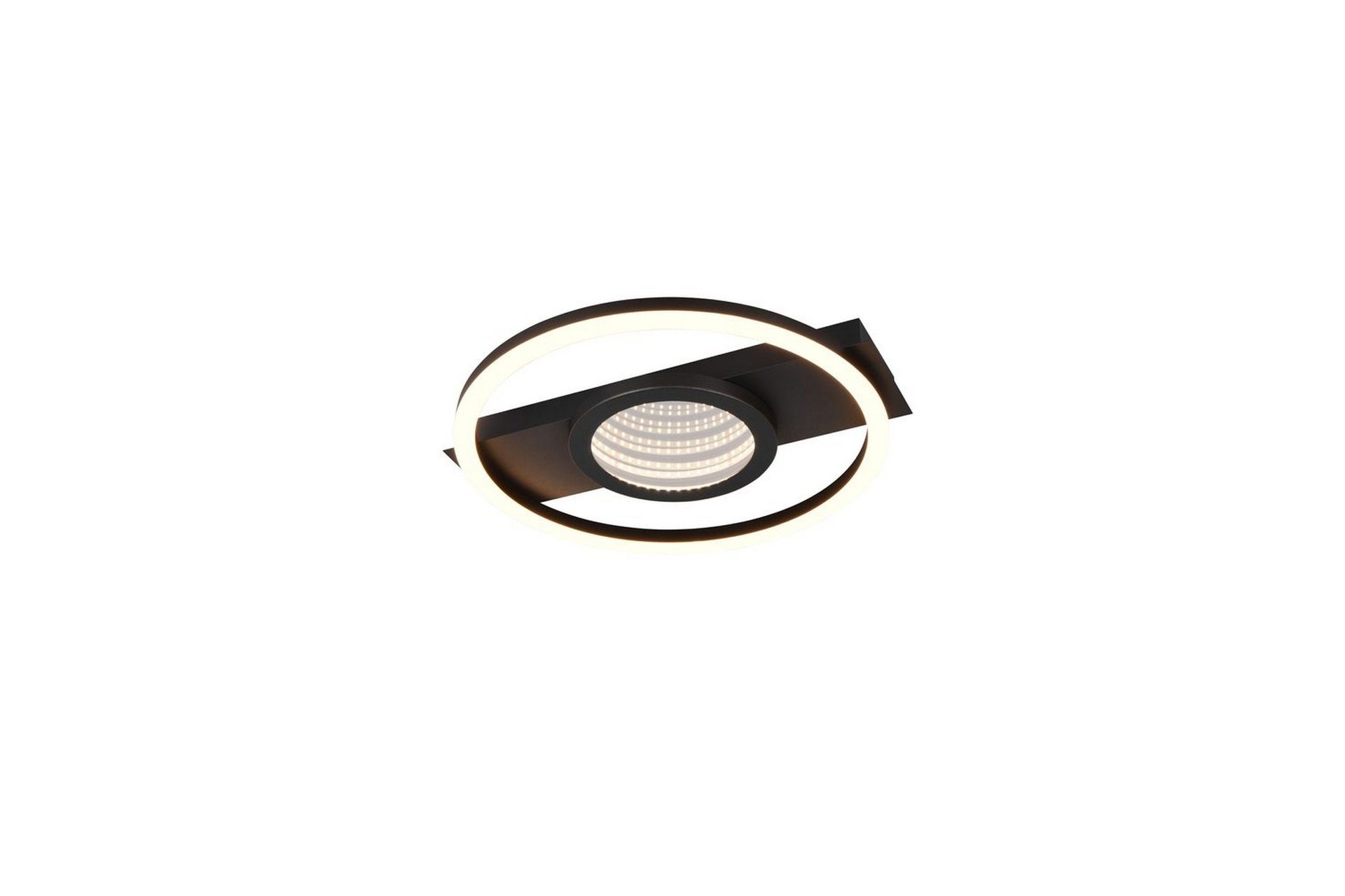 Taklampe TRIO Wheeler Rund, Matt svart - Rund, Matt svart